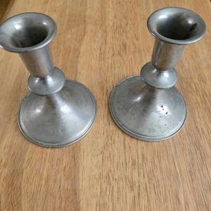 Elegant Silver Candle Holders